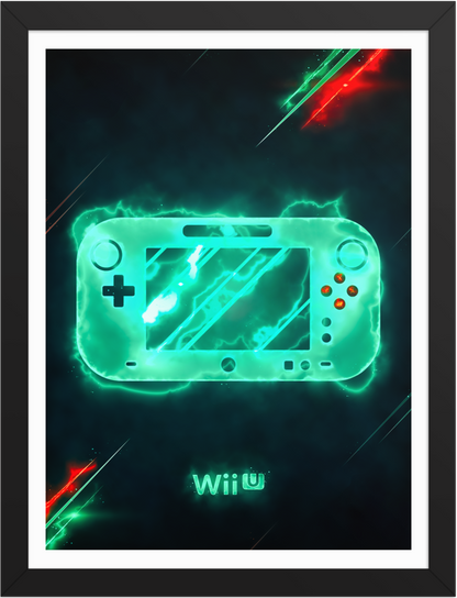 POSTER GAMES CONSOLE NINTENDO WII U ENERGY ILLUSTRATION