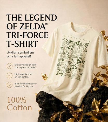 THE TRIFORCE THE LEGEND OF ZELDA   | T-SHIRT UNISEX 100% COMBED COTTON